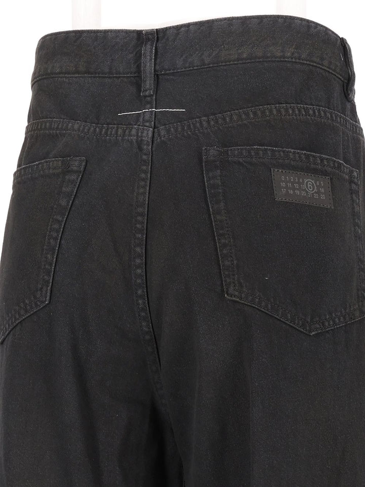 Mm6 Maison Margiela Cotton Five-Pocket Jeans - Nero | 7dea6fb79e8070c78bbc5b09657775cc7ead3cd5