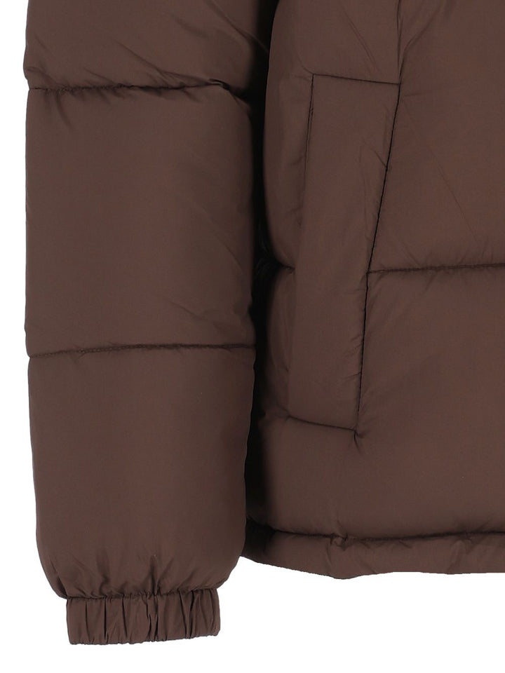 Maison KitsunÉ Quilted Down Jacket Coats - Marrone | 6a727c5980ab9914c489614e0d5cb72055a124e4