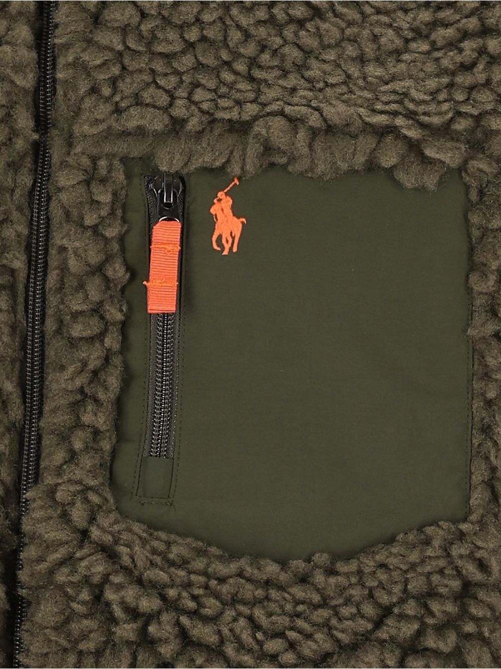 Polo Ralph Lauren Strick-Pullover mit durchgehendem Reißverschluss Grün