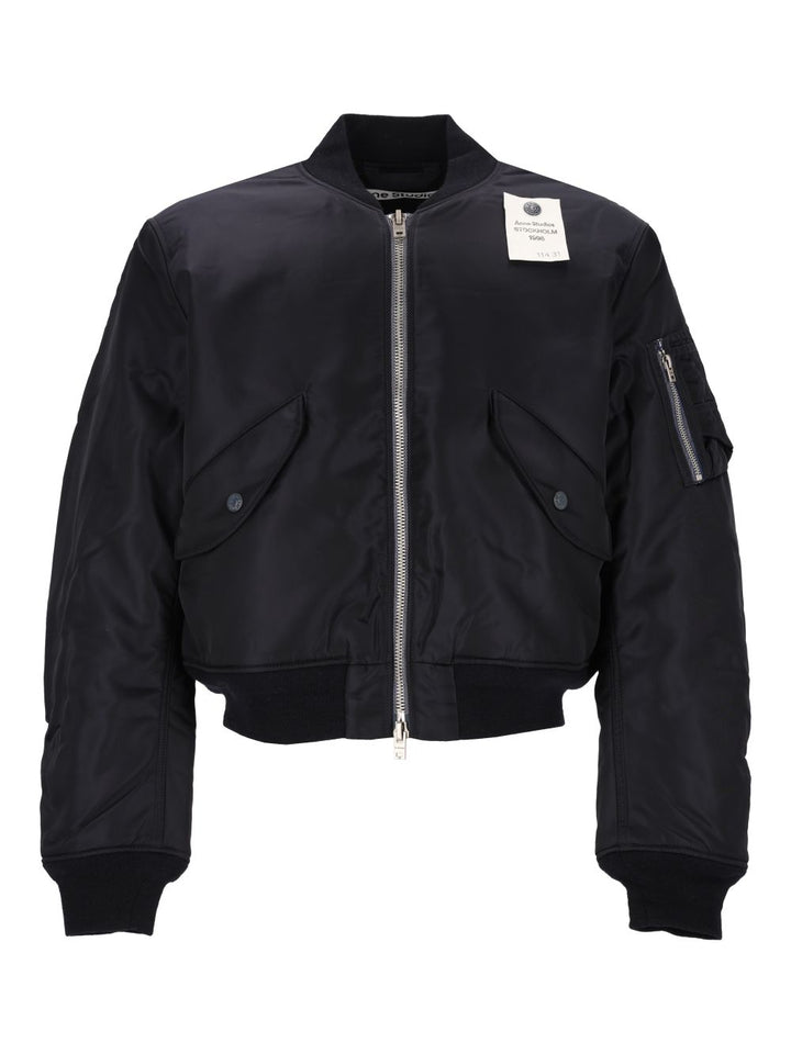 Acne Studios Nylon Bomber Jacket Giacche - Blu | 0dd1115885827948d65a41891bdd5742cfc39e39