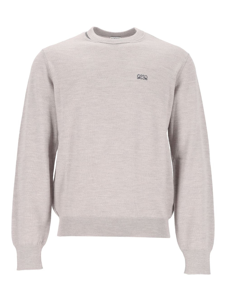 Loewe Merino Wool Sweater Knitwear - Grey | 7ad0dc71d3896b18efb0778da41456264ff16cd3