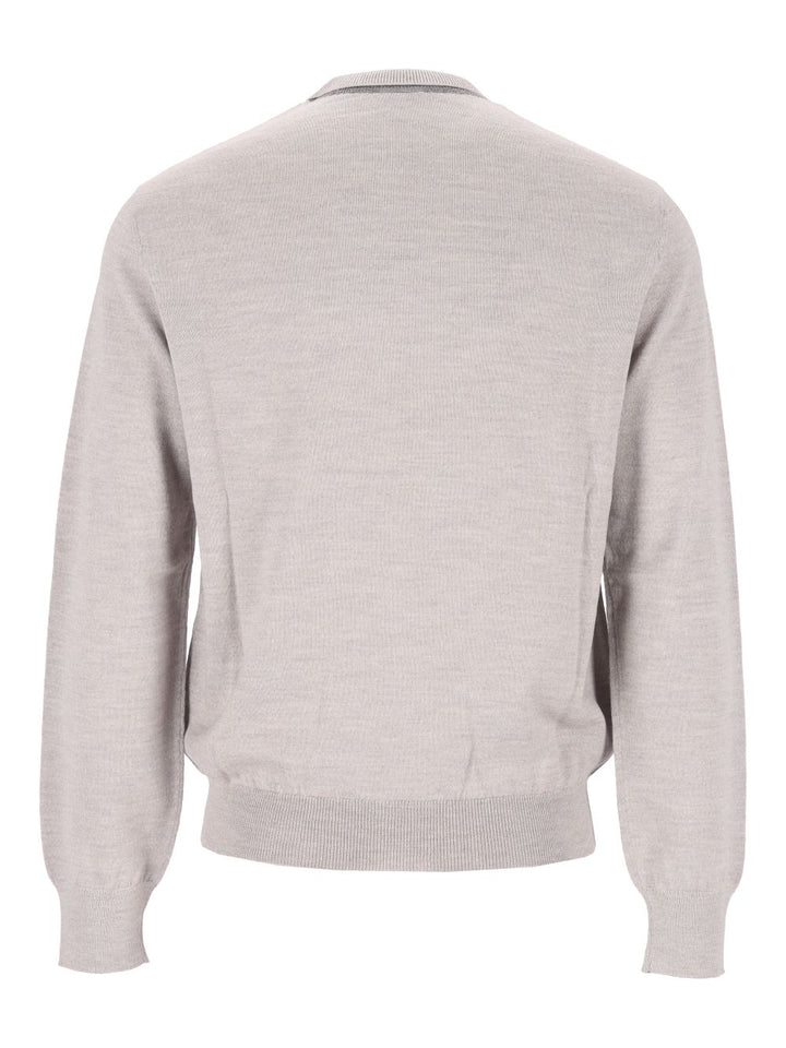 Loewe Merino Wool Sweater Knitwear - Grey | ef14d382c536940caca0b1d11a3aece3e24d85dc