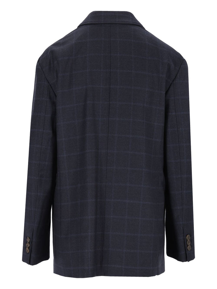 Emporio Armani Checked Blazer Giacche - Blu | a053a153ee0774787cd47cf7243b6588608df026