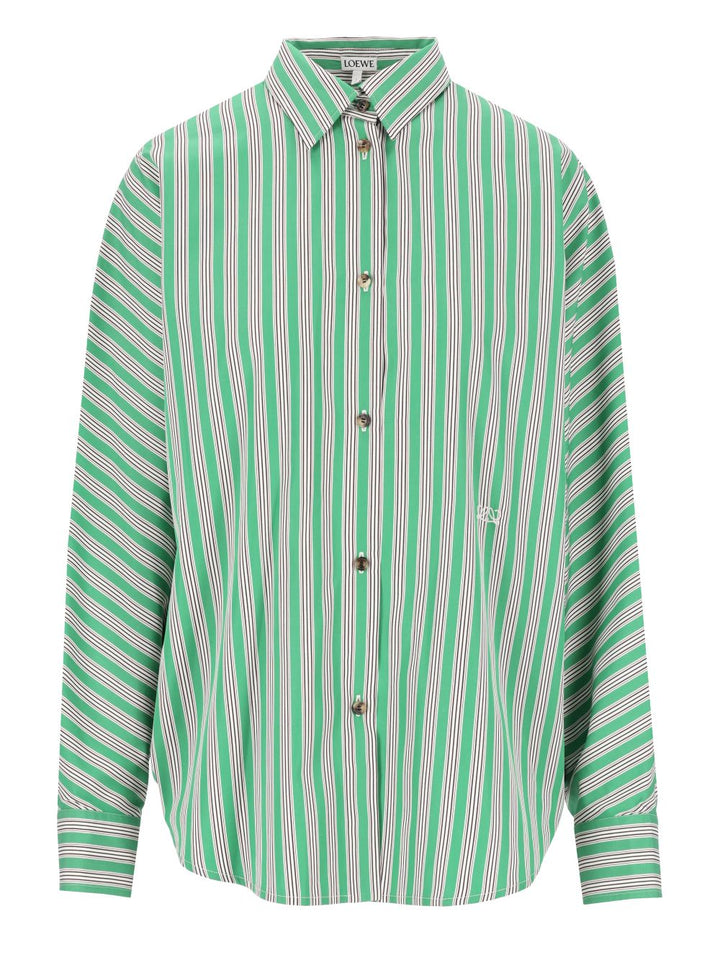 Loewe Coton Shirt Shirts - Verde | a460bbef845af029220e8c6f457969807feb055c