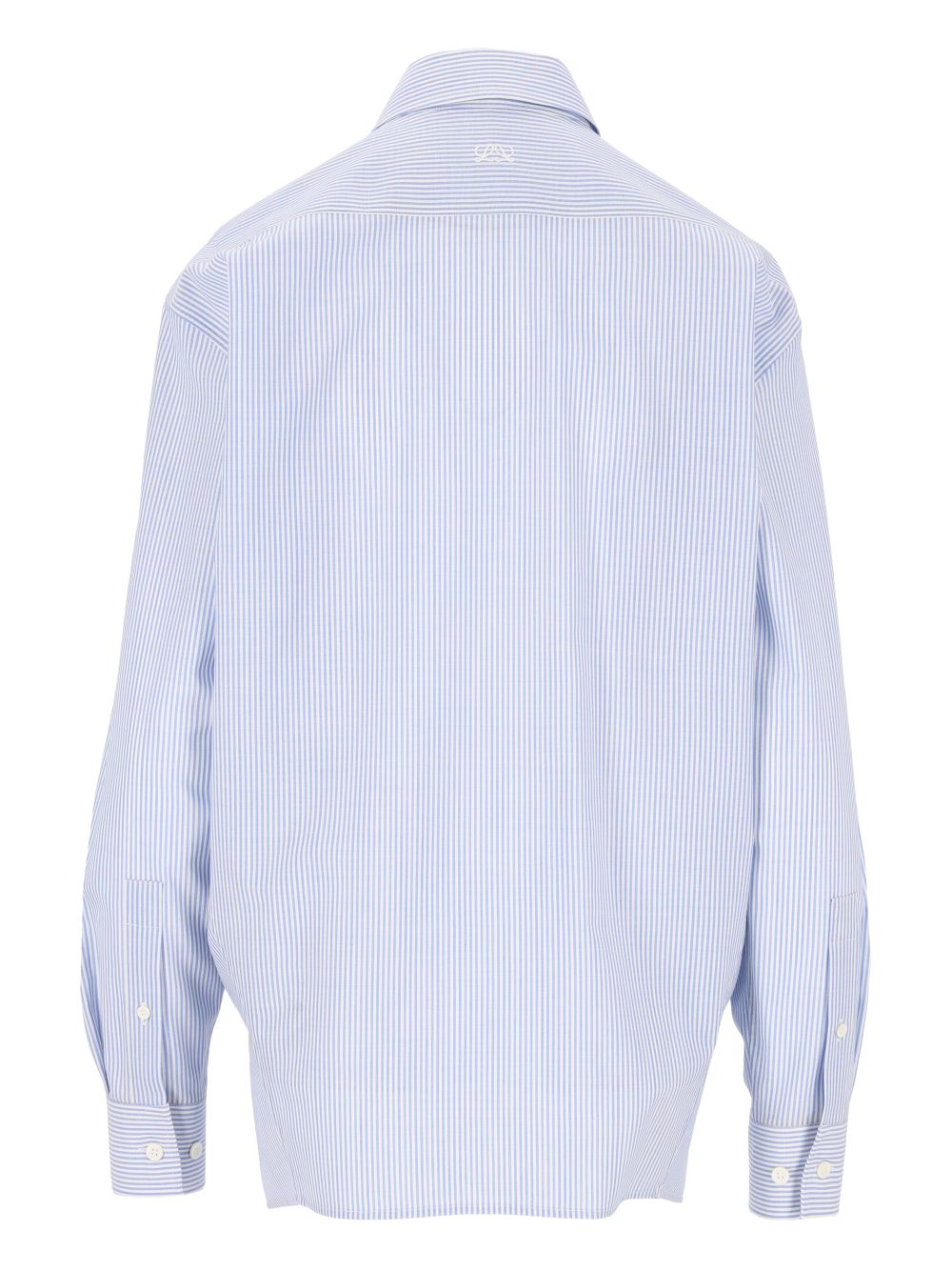 Loewe Fluid Wool Striped Shirt Shirts - Light blue | 076febf4ca63f6e511ab2f004eb660726078cb52