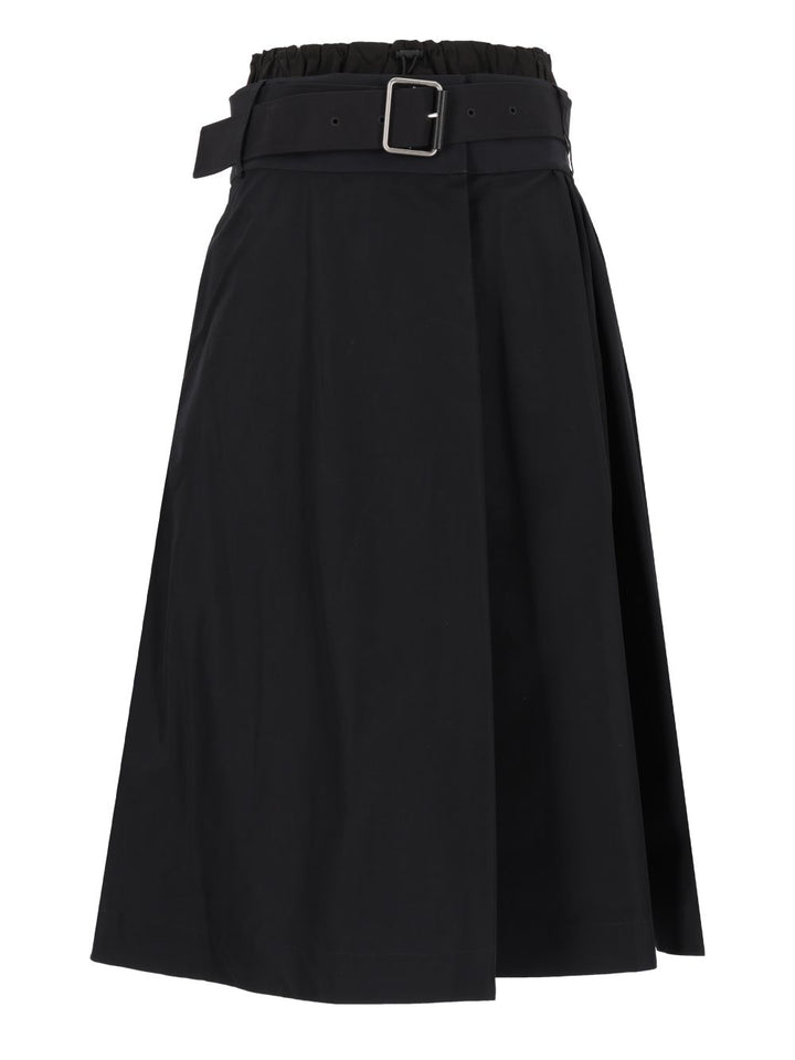 Loewe Technical Cotton Fabric Skirt Gonne - Nero | 0a4db77d3aeb459bef40ee9f4ccf04d3fca4796e