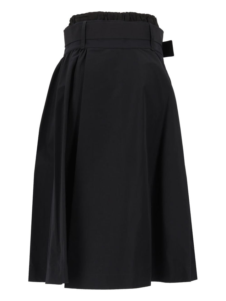Loewe Technical Cotton Fabric Skirt Gonne - Nero | ae55c1c4537bae1d5bd7b22f4c315ff54a803e1d