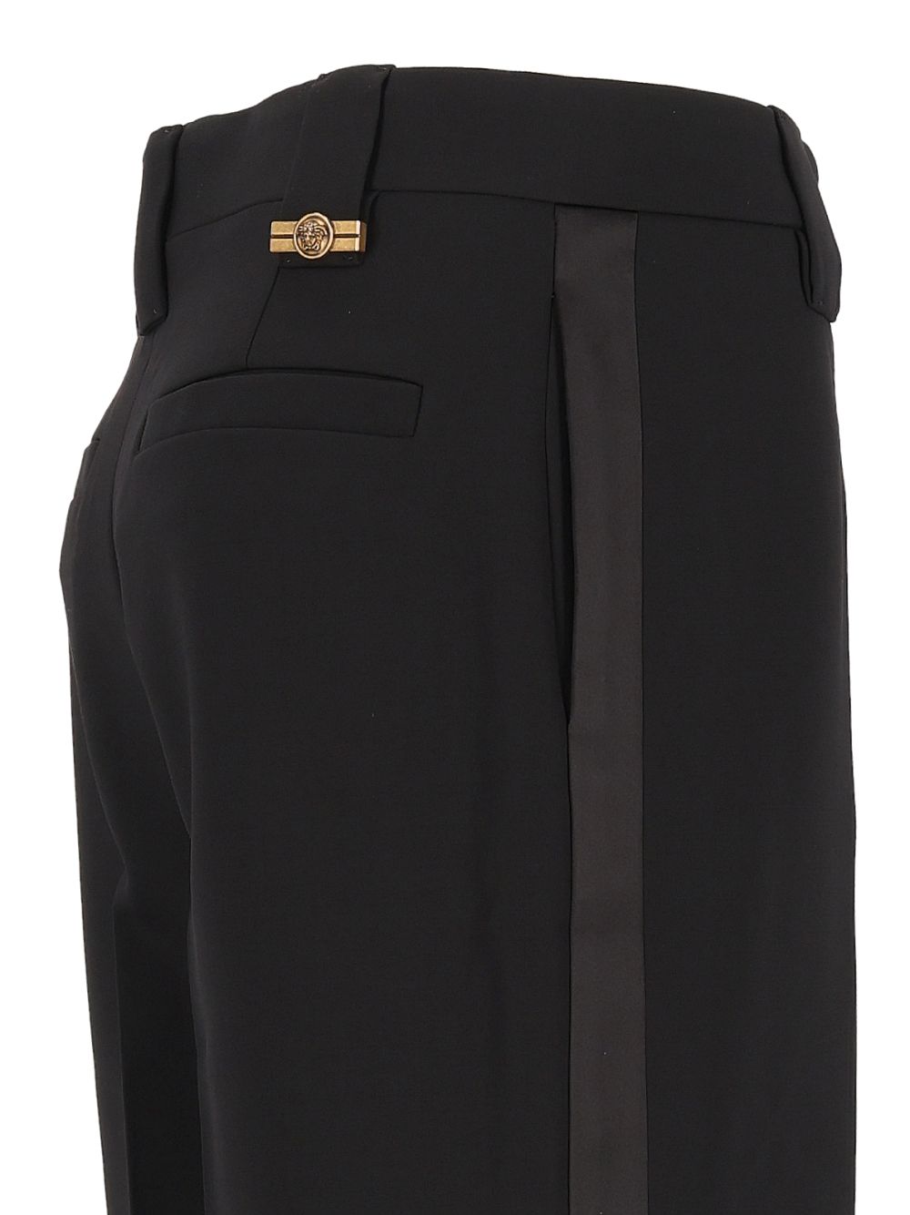 Versace Tailored Stretch Wool Trousers - Nero | 2cc7d563246406f7ee56436b56a22c9c04c72f34