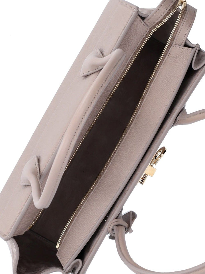Ferragamo New Ferragamo Studio Soft Bag East West Shoulder Bags - Beige | 3cfb28a82d42d783573eecedcaaedd8f5cb71071