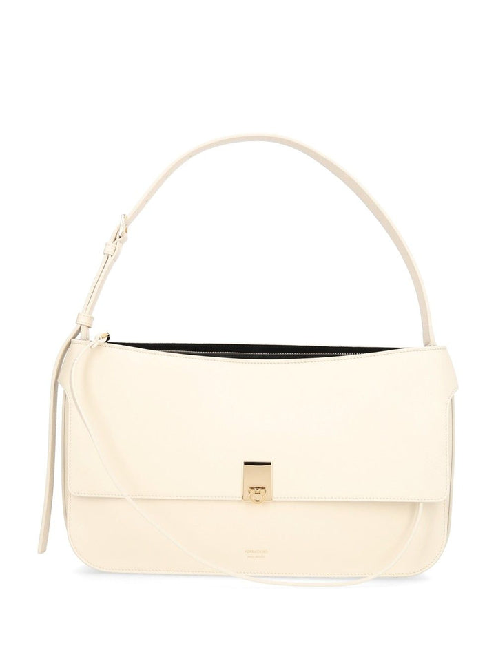 Ferragamo Cara Shoulder Bags - Bianco | 0a651cef9e637c1ca46b63a98b03b0fa6112a8ff
