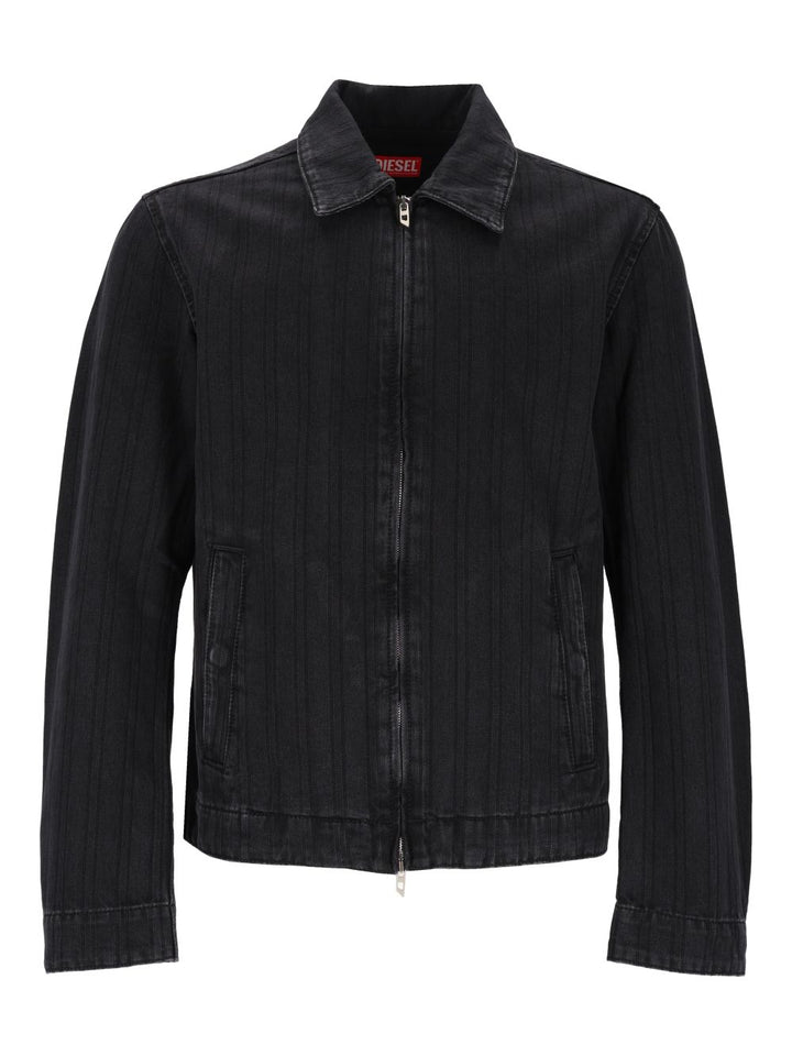 Diesel D-Rohe Denim Jacket Giacche - Nero | 1832fb21eab7849b9c17a1bf5632f9f0a5bb4869