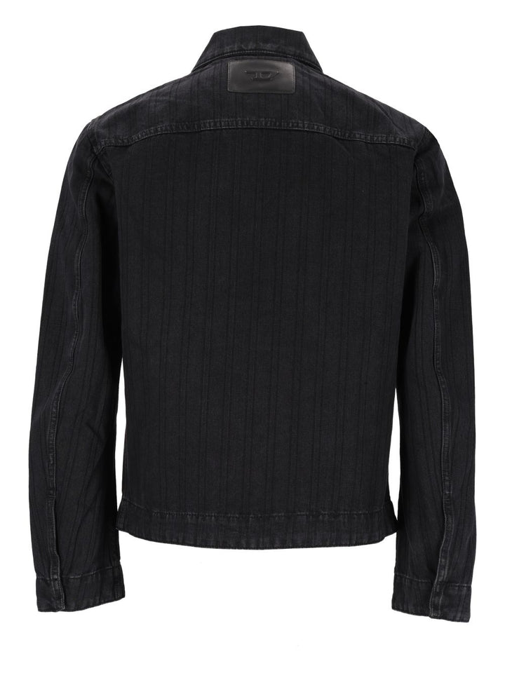 Diesel D-Rohe Denim Jacket Giacche - Nero | 06c51ca556f06ca68d170bebc10fcb07bc524306