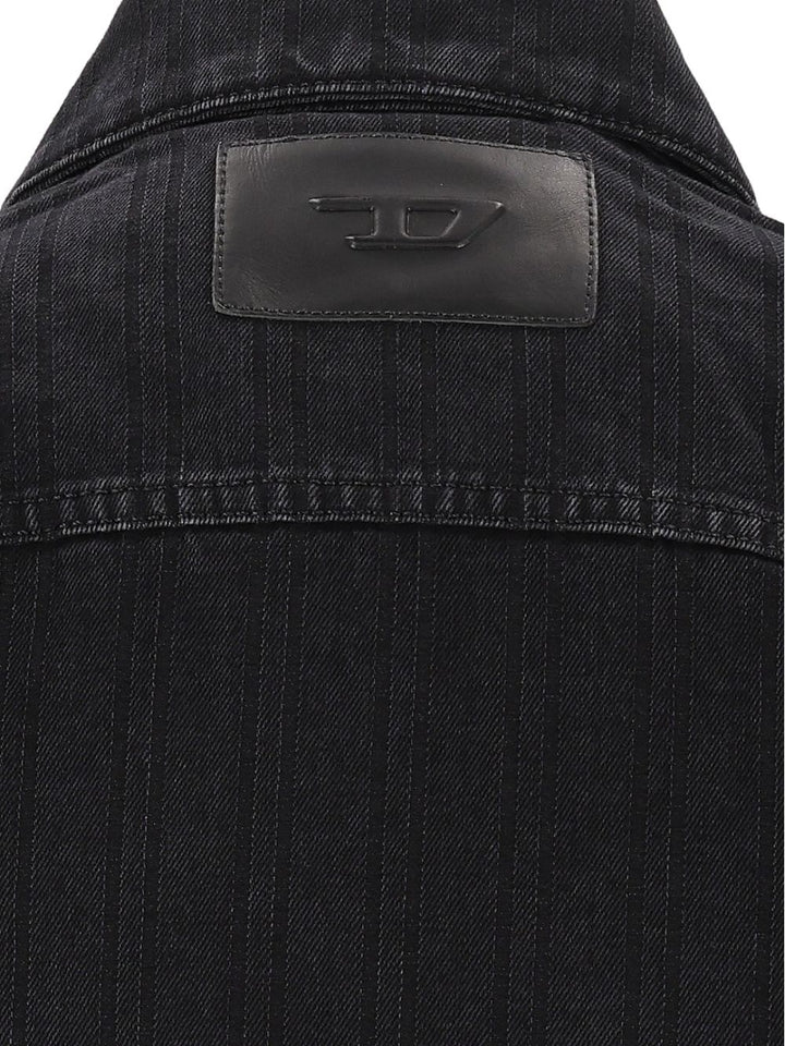 Diesel D-Rohe Denim Jacket Giacche - Nero | 7e4cb3b059f086a18a48a12056fb59da6c359959
