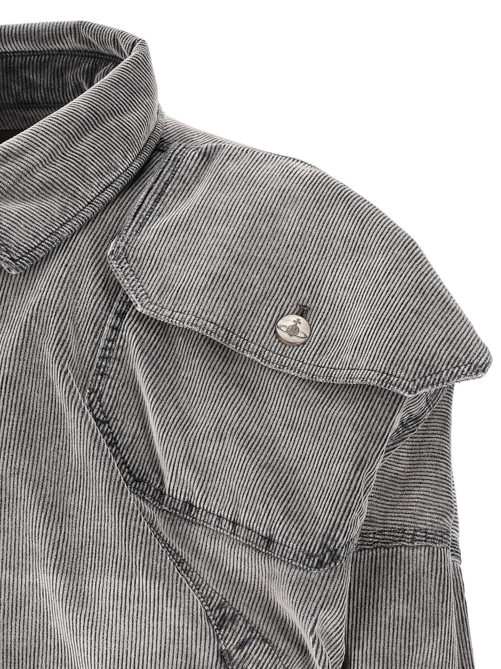 Vivienne Westwood Broad Denim Jacket Giacche - Grey | a739f4f12166b0145615a7d3d8406b0671803a84
