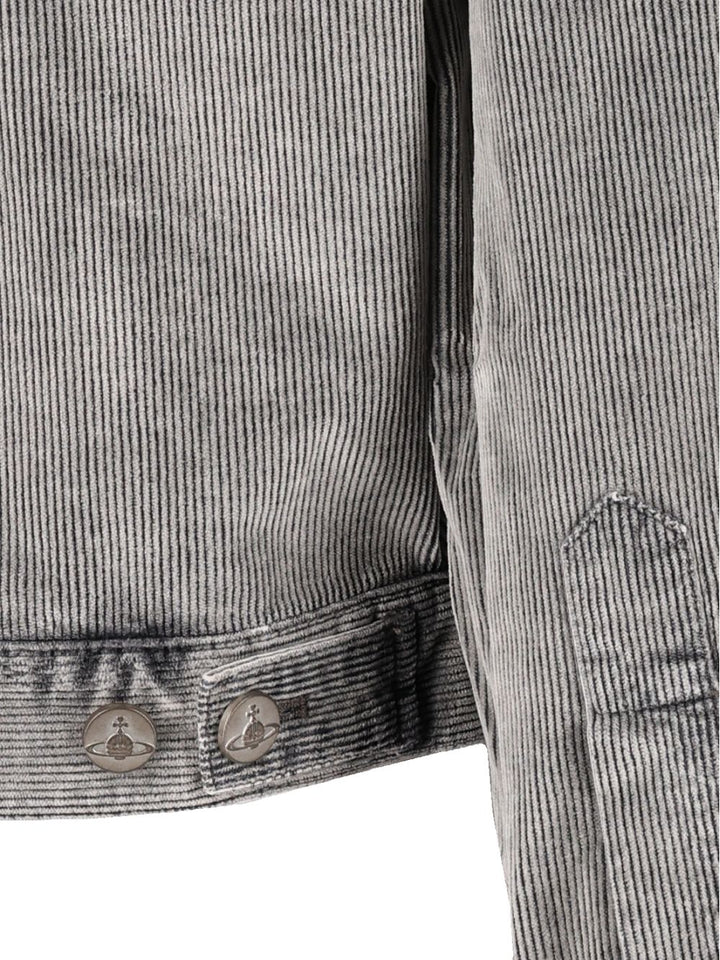 Vivienne Westwood Broad Denim Jacket Giacche - Grey | 3c152136a09ab15a29712580b8f72f7a39893303