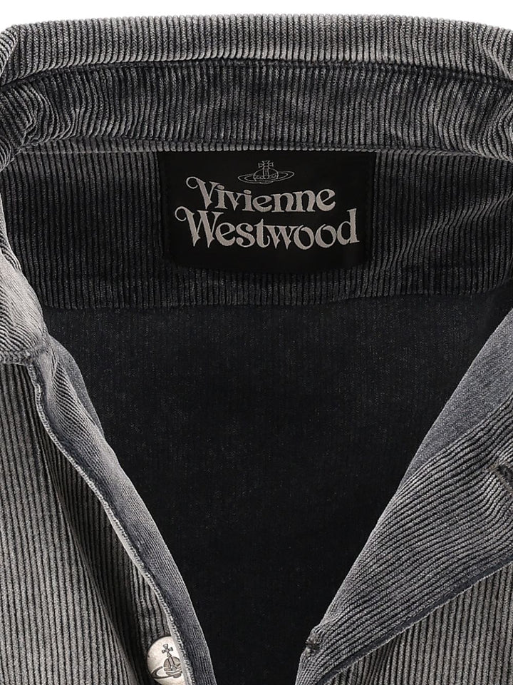 Vivienne Westwood Broad Denim Jacket Giacche - Grey | 8ca1d91cf77a7a0267c5c2ca36c48ddb2db72f6b