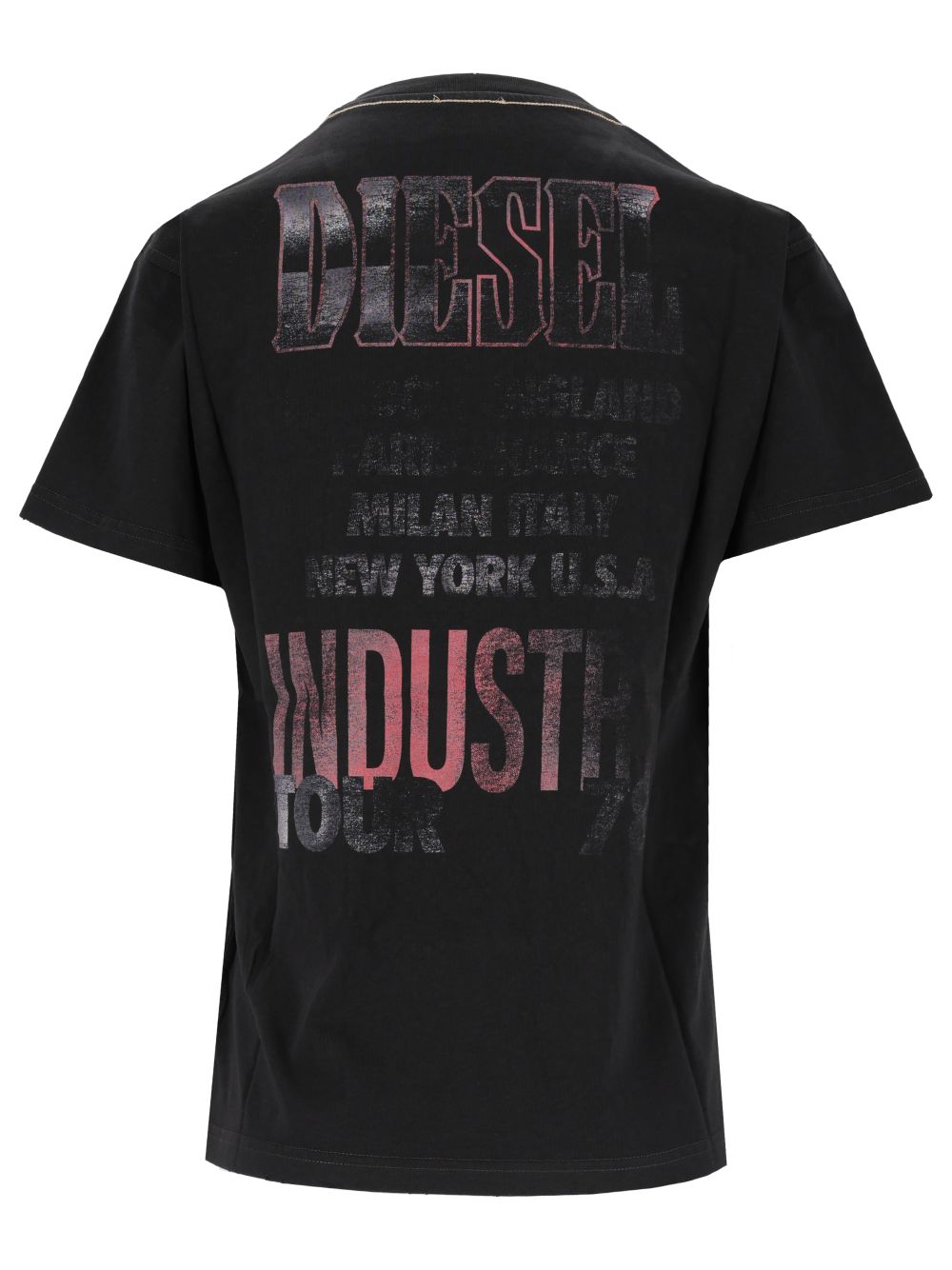Diesel With Concert Graphics And Crystals T-Shirt - Nero | b211f755b0befe092c37f4f6012aa7924667e9a7