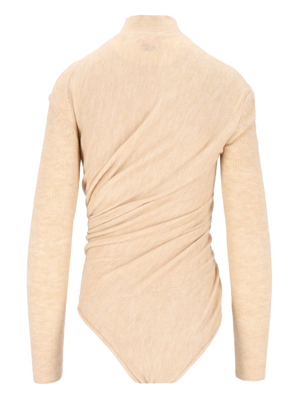 Diesel M-Elly Mock-Neck Bodysuit Knitwear - Beige | 254ff01011521f6e5e47dd5702e773951ceb341d