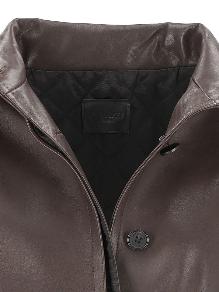 Durazzi Milano Bomber en Cuir Vestes Marron