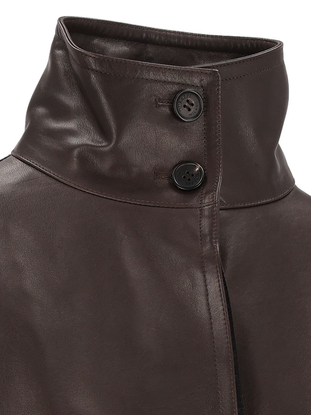 Durazzi Milano Bomber en Cuir Vestes Marron
