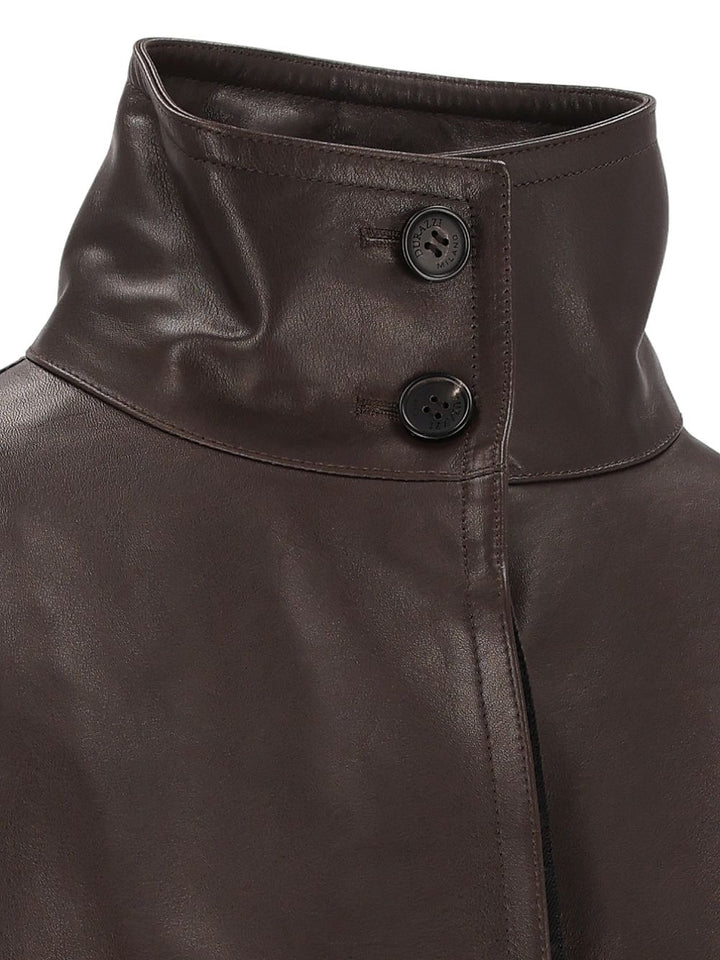 Durazzi Milano Bomber en Cuir Vestes Marron