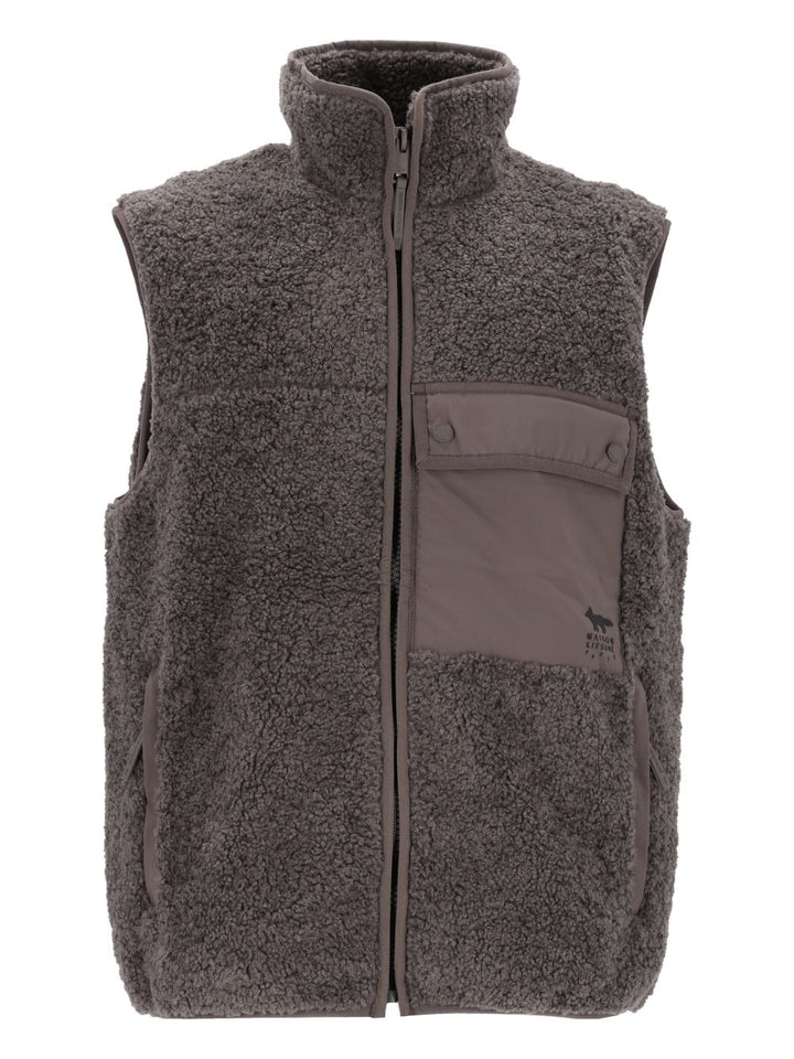 Maison Kitsuné Fleece Sleeveless Chaquetas Gris