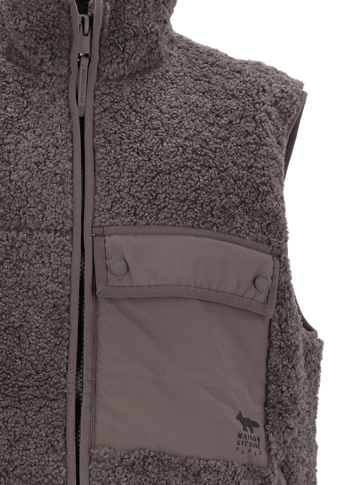 Maison Kitsuné Fleece Sleeveless Chaquetas Gris