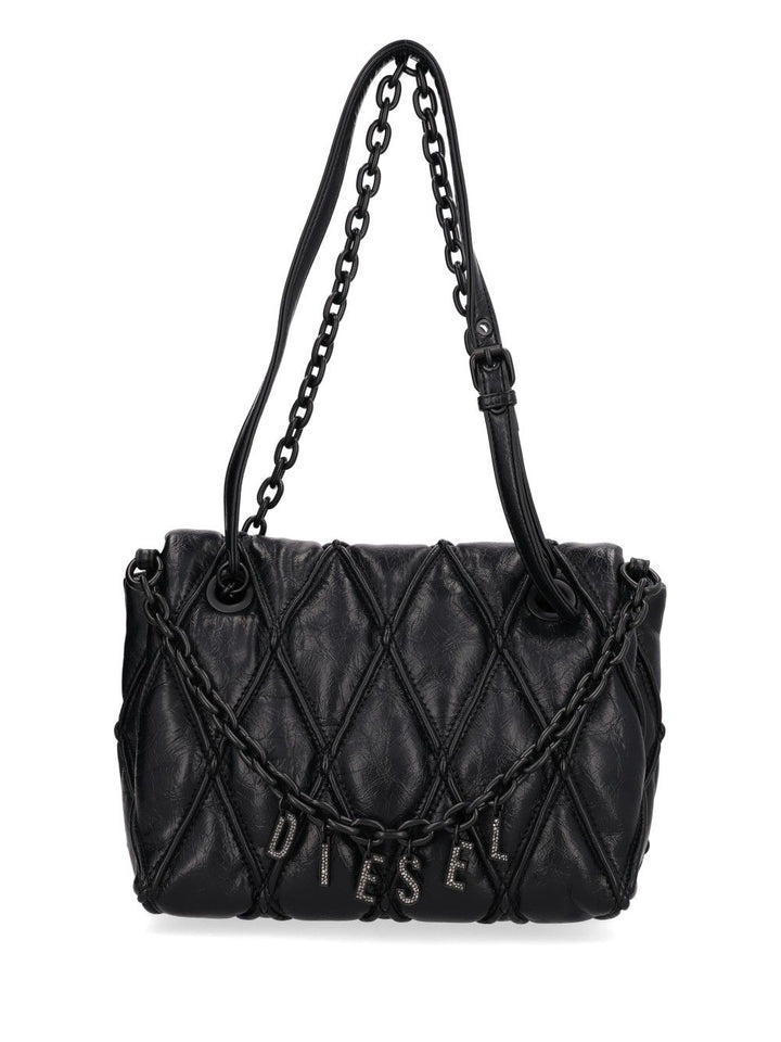 Diesel Charm-D Shoulder Bags - Nero | 6c5e7853736497063685cbb55331d33607e9646c