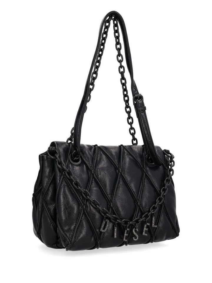 Diesel Charm-D Shoulder Bags - Nero | 1394caaf9f85e5a22805f7cd3406316c081d6dcb