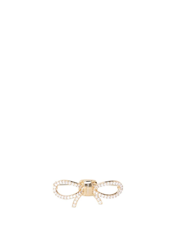 Spille Bow Strass Gioielli Oro