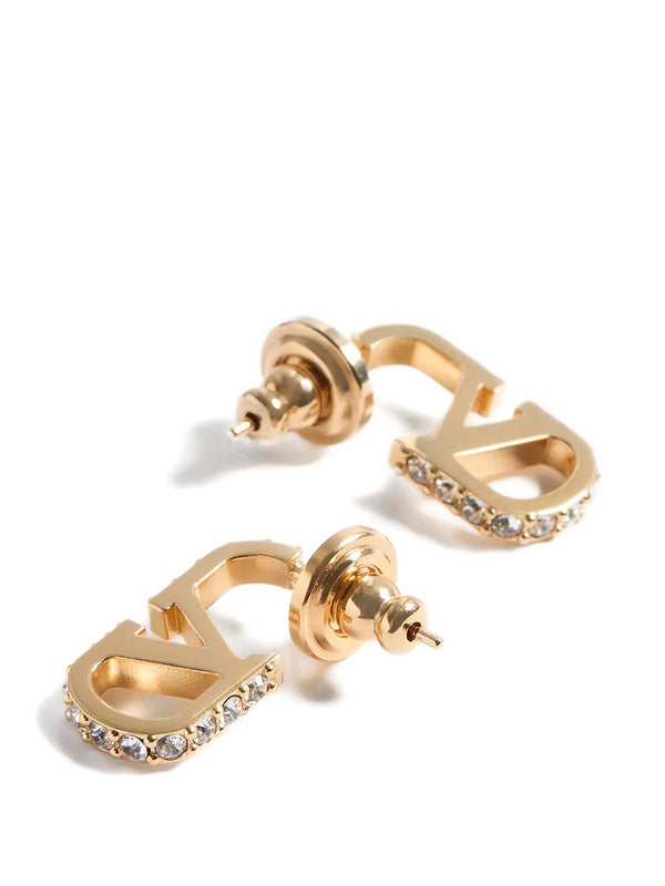 Orecchini Vlogo Signature In Metallo E Cristalli Swarovski®