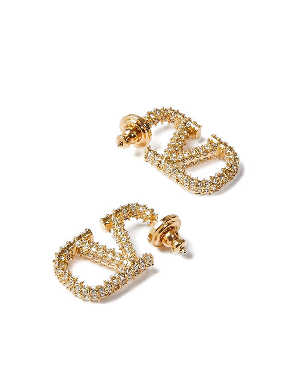 Orecchini Vlogo Signature In Metallo E Cristalli Swarovski ®