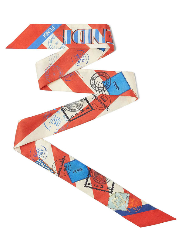 Wrappy Bandeau In Seta A Righe