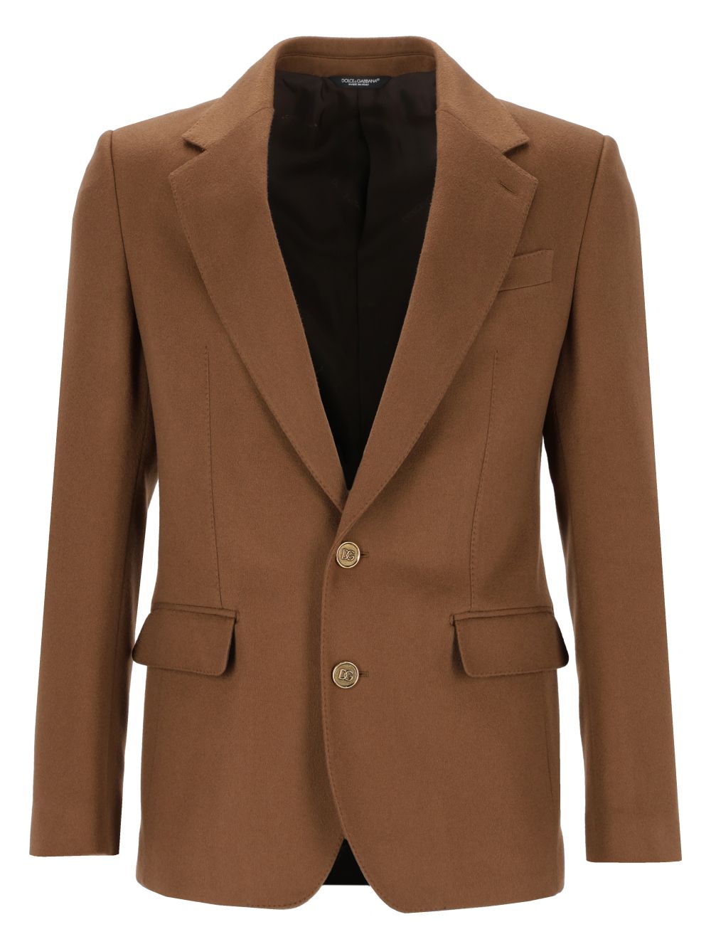 Dolce & Gabbana Sicilia Light Single-Breasted Cashmere Jacket Giacche - Marrone | 515821623b0a5d2d050d0a51a897602c27e81e53