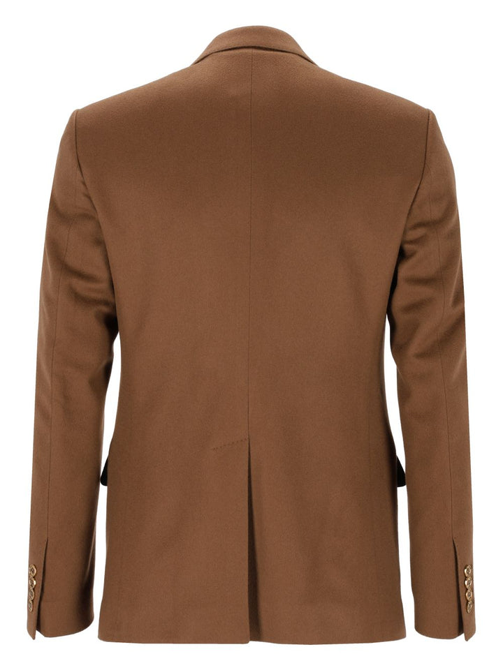 Dolce & Gabbana Sicilia Light Single-Breasted Cashmere Jacket Giacche - Marrone | bdbc2740d113baf80ee2f48b0a20b7ab01e9f676