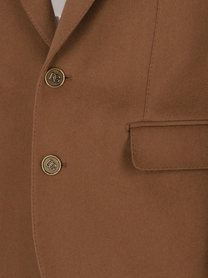 Dolce & Gabbana Sicilia Light Single-Breasted Cashmere Jacket Giacche - Marrone | 63e0a78f23537410ea691c5d091c0f40d3beefd7