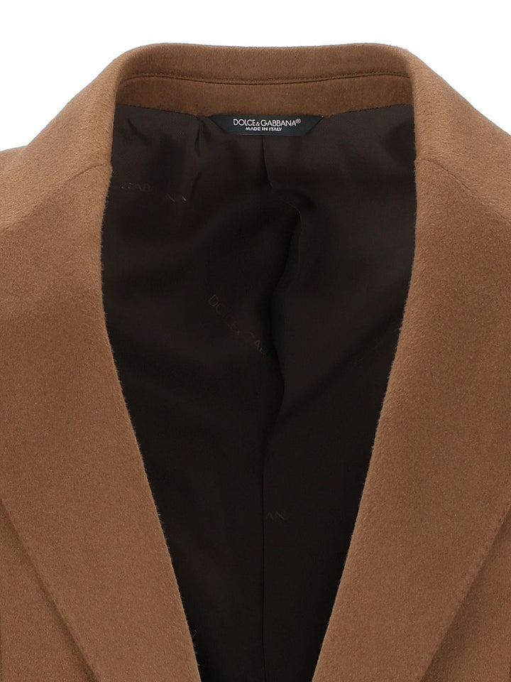 Dolce & Gabbana Sicilia Light Single-Breasted Cashmere Jacket Giacche - Marrone | 0e033a04f130e1ae116b51d7934e5d820495df47