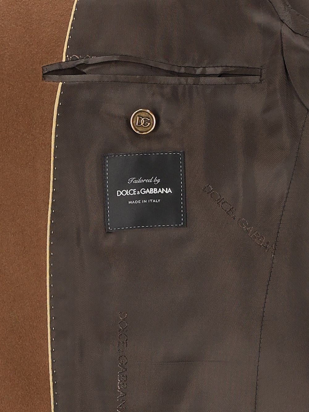 Dolce & Gabbana Sicilia Light Single-Breasted Cashmere Jacket Giacche - Marrone | 436aa210b9fb7f8334dbdc0a847099f724ce13ad