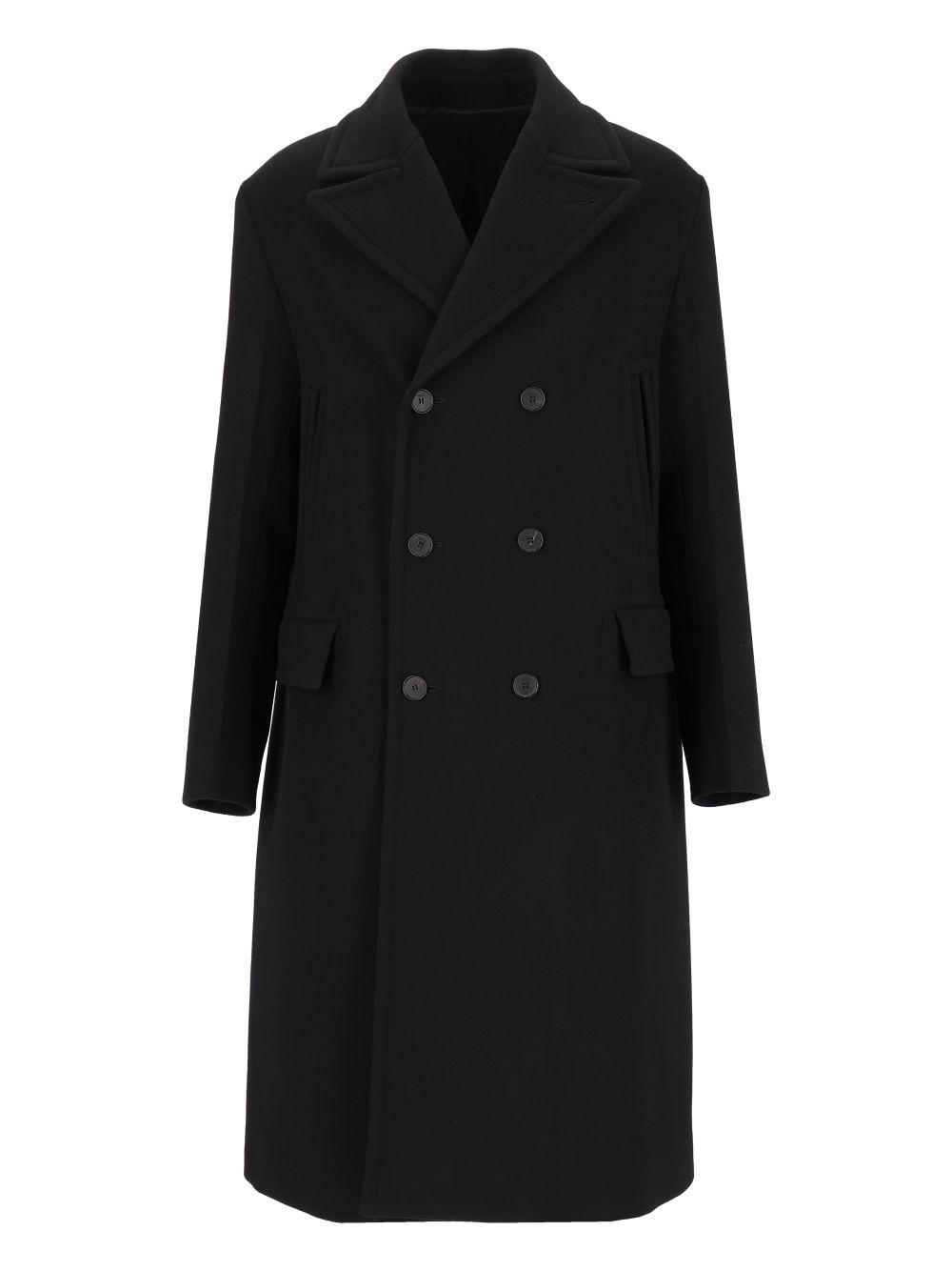Fendi Wool And Angora Coat Coats - Nero | 0a587bed4159adffe549afc4cefe0e9b8e0f520d
