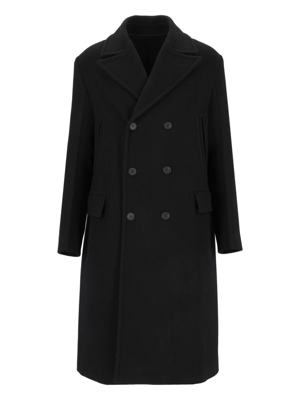 Wool And Angora Coat Coats Nero