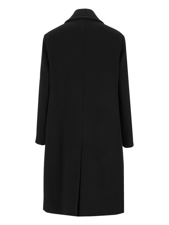 Fendi Wool And Angora Coat Coats - Nero | 1434bc2575a5a7de3beef31b757673f635160a99