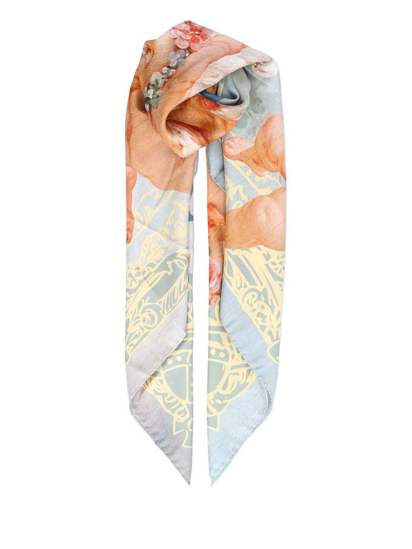 90x90 Square Scarves And Foulards Blue