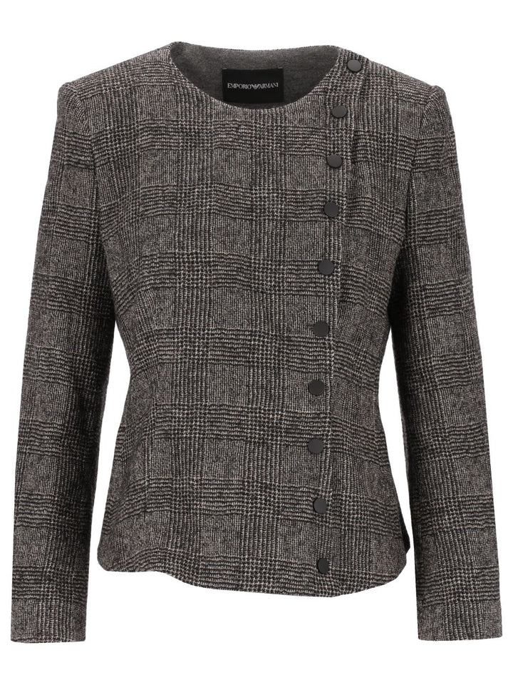 Emporio Armani Chaqueta Galles De Lana Lavada Multicolor