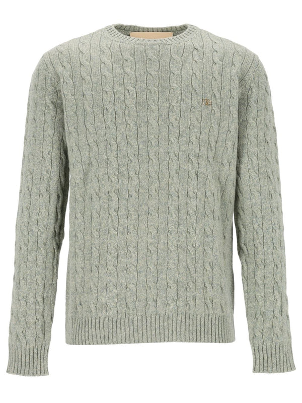 Maglia | Vlogo Signature | Wool Knitwear Light Blue