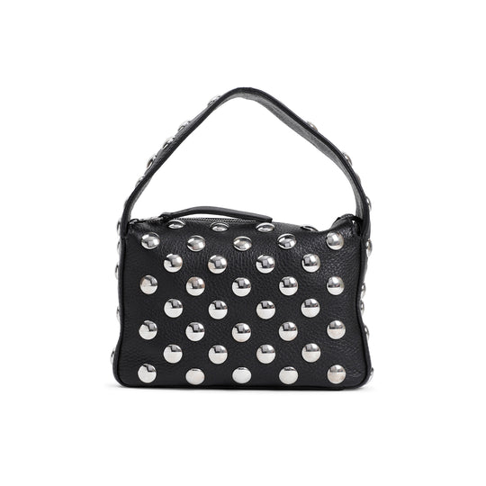 Black Cow Leather Elena Small Handbag