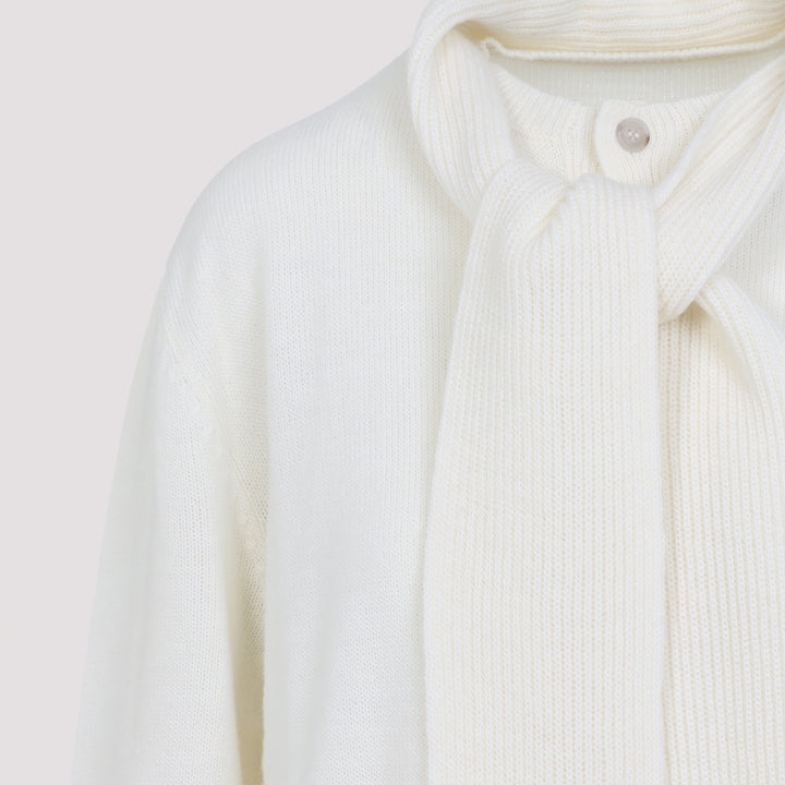 Mm6 Maison Margiela Cardigan - Bianco | 8d4c70641e7ac82fc53a01bf89cbaaabfebd6a0f