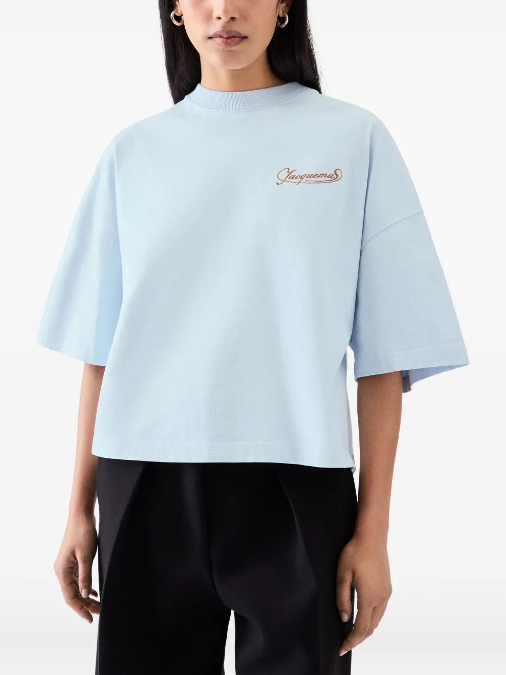 Jacquemus T-shirts - Blu | 36c639c4d2f6b5ff08219040defaac592e406ffb