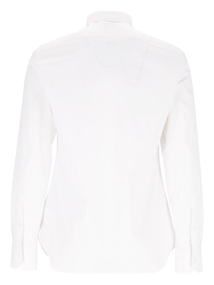 Ermenegildo Zegna Stretch-Cotton Shirt Shirts - Bianco | 4ca7280143f0773a0000531c99704ab781b6ab58