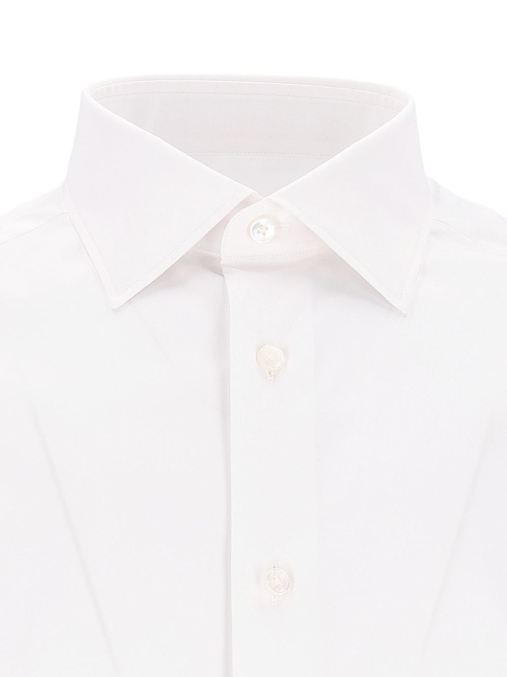 Ermenegildo Zegna Stretch-Cotton Shirt Shirts - Bianco | 22d982638fab547d26d2b5e7dc4df6a15bf34c1e