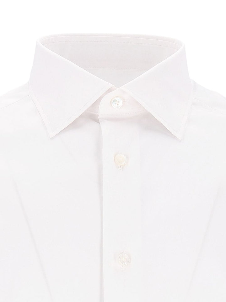 Ermenegildo Zegna Stretch-Cotton Shirt Shirts - Bianco | 22d982638fab547d26d2b5e7dc4df6a15bf34c1e